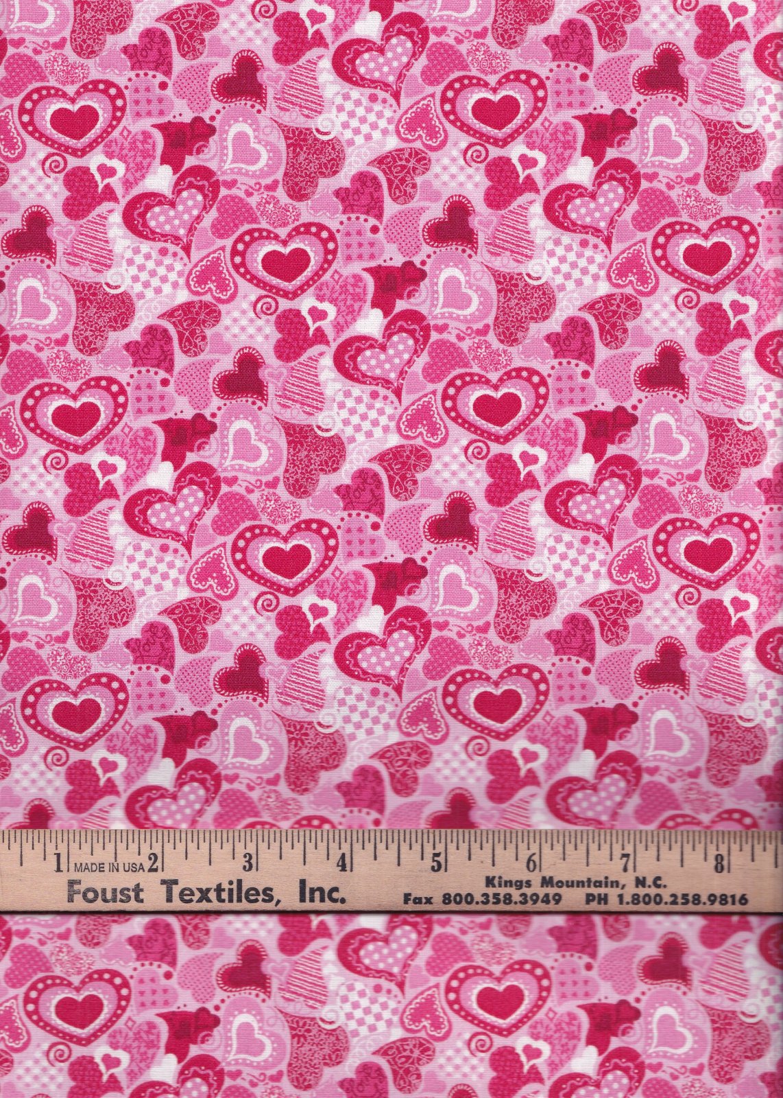 Hi Fashion Fabrics Valentine Hearts Cookies Swirls - Seasonal Fabrics - Little Red General Store