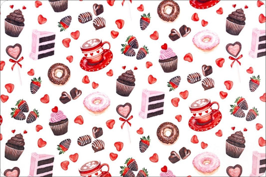 60 x 36 MINKY Cuddles Sugar Baby Valentine Digital Shannon Fabrics 100% Polyester - Seasonal Fabrics - Little Red General Store