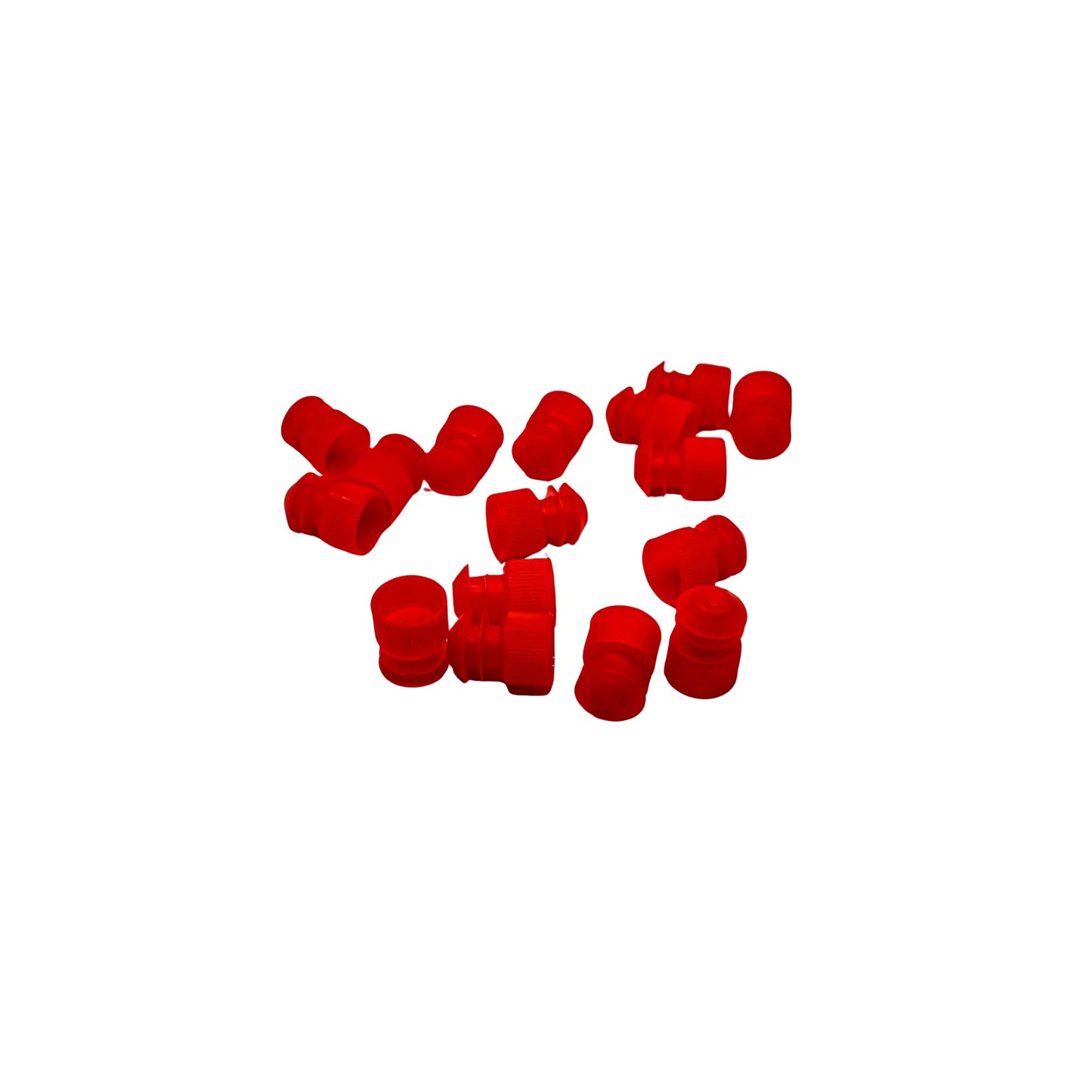 12mm Test Tube Plug Red Caps Universal Fit