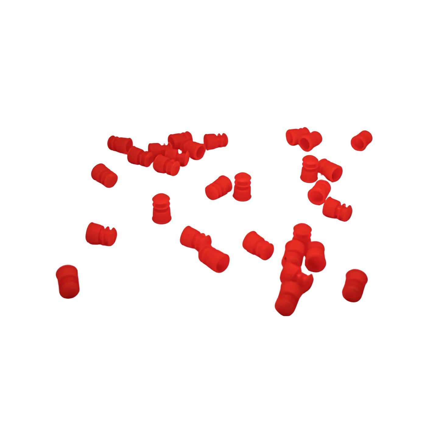 12mm Test Tube Plug Red Caps Universal Fit