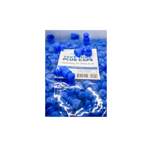 16mm Test Tube Plug Blue Caps Universal Fit