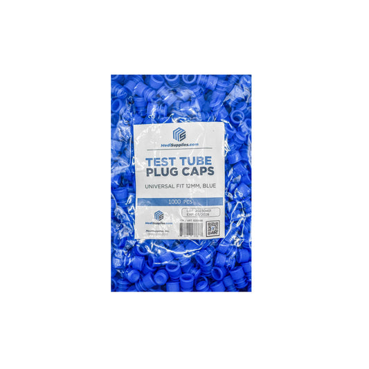 12mm Test Tube Plug Blue Caps Universal Fit
