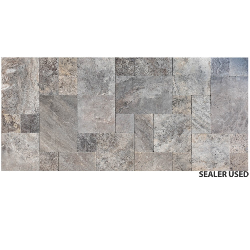 Silver Antique Pattern Brushed, Chiseled, and Partially Filled - Full Truckload