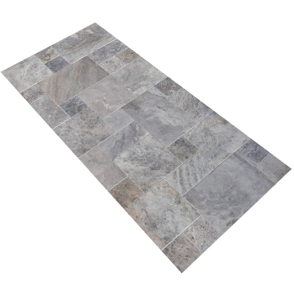 Silver Antique Pattern Brushed, Chiseled, and Partially Filled - Full Truckload