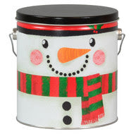 Snowman Tall Round Tin - 1 Gallon