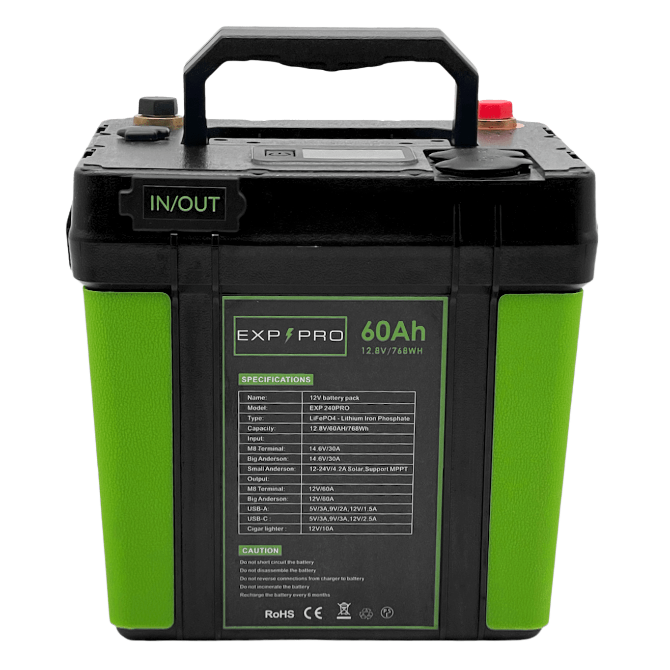 EXP240PRO CPAP Battery with DC Cord | Portable Solar Rechargeable LiFePO4 Battery - Solar Power Lifestyle - Little Red General Store