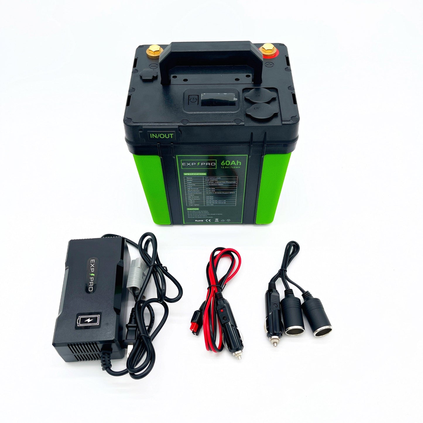 EXP240PRO CPAP Battery with DC Cord | Portable Solar Rechargeable LiFePO4 Battery - Solar Power Lifestyle - Little Red General Store