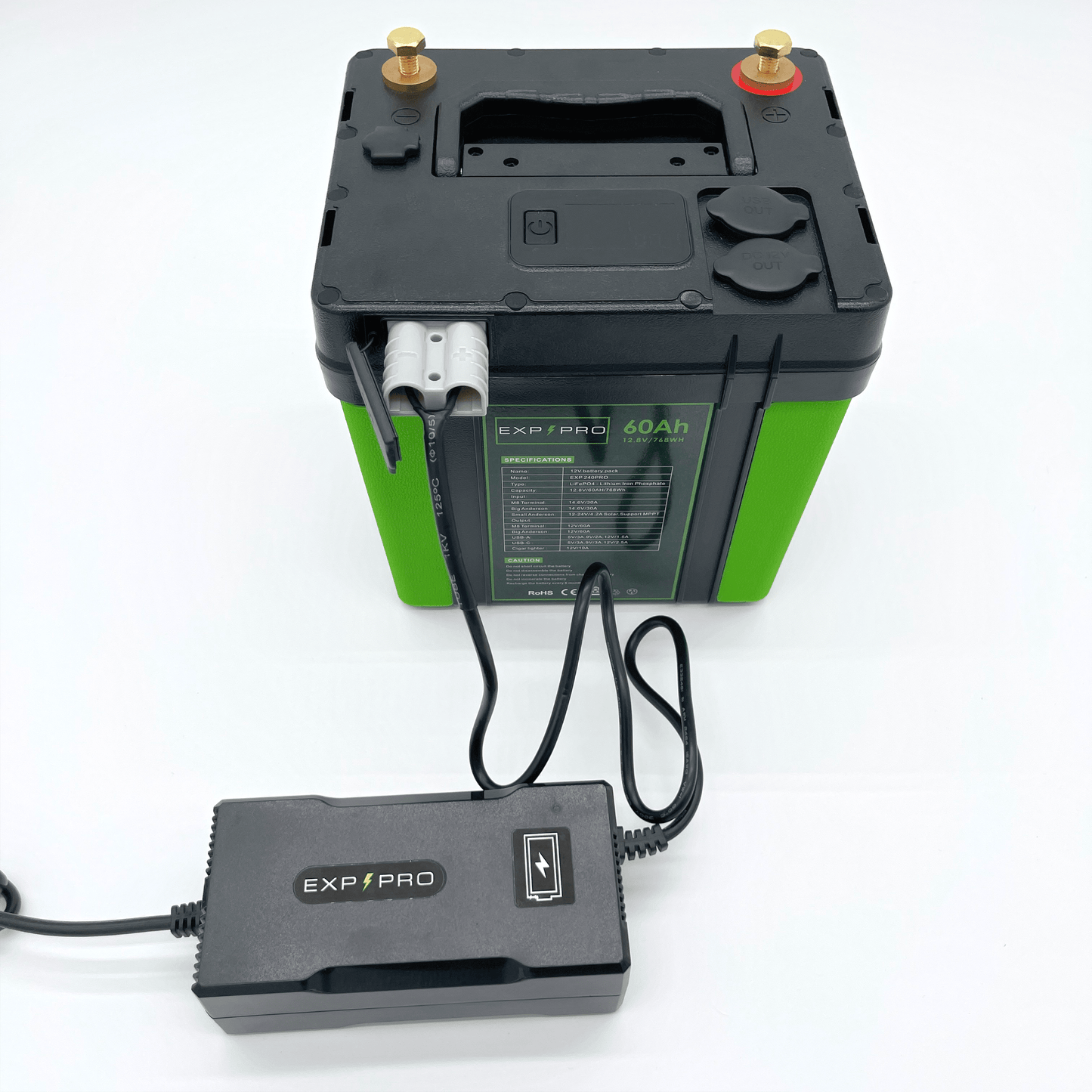 EXP240PRO CPAP Battery with DC Cord | Portable Solar Rechargeable LiFePO4 Battery - Solar Power Lifestyle - Little Red General Store