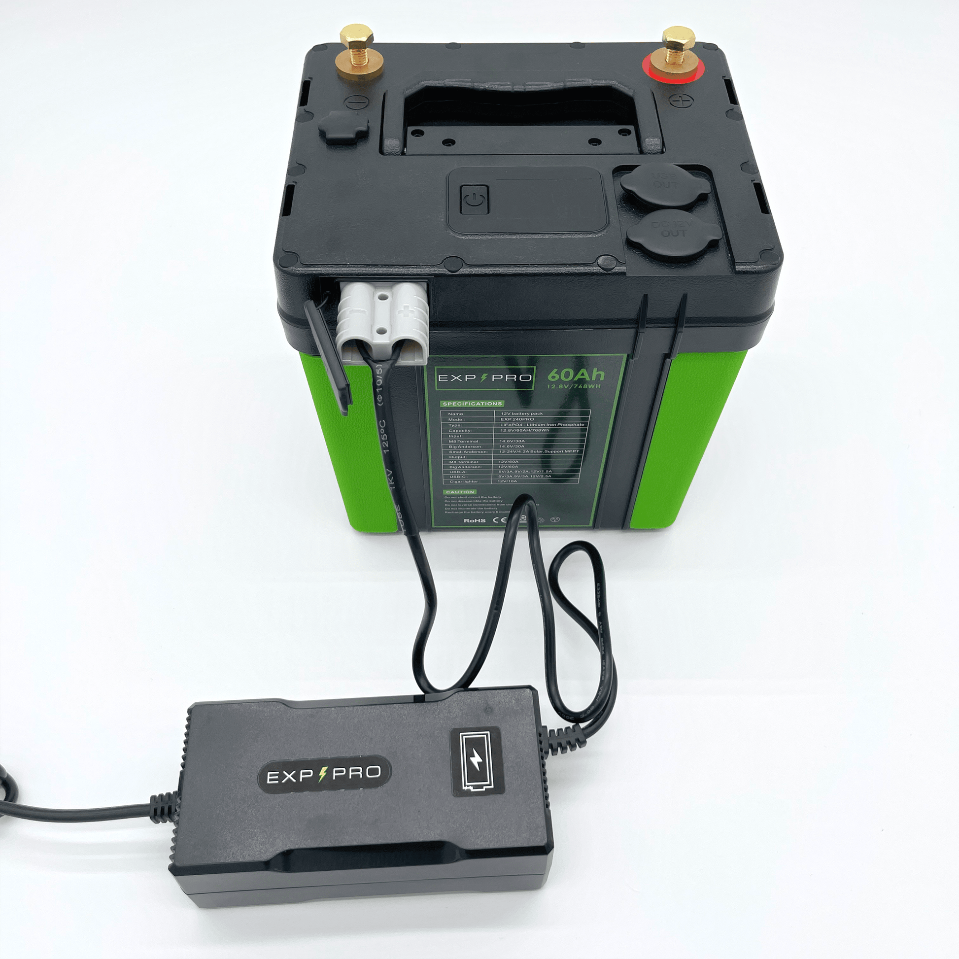 EXP240PRO CPAP Battery with DC Cord | Portable Solar Rechargeable LiFePO4 Battery - Solar Power Lifestyle - Little Red General Store