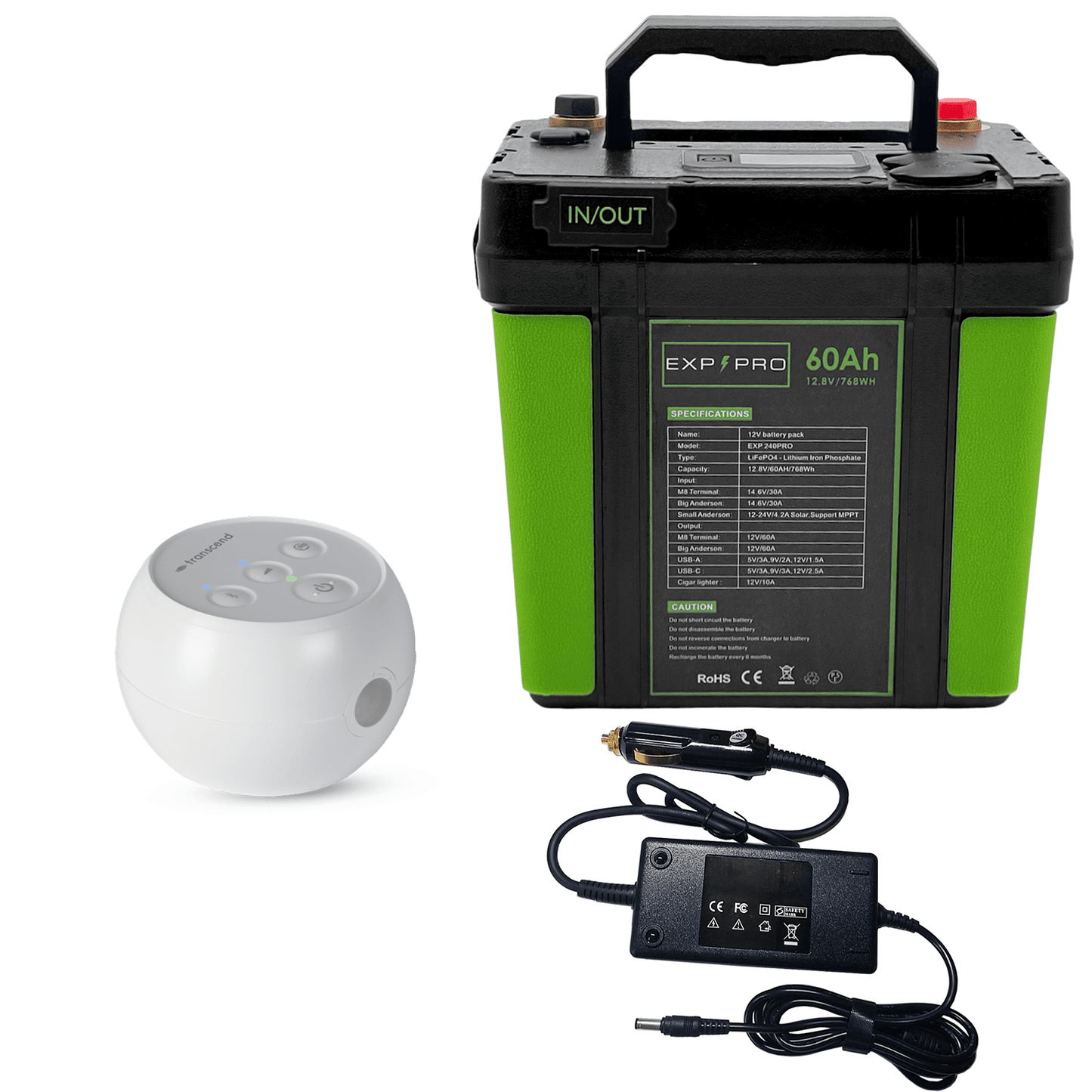 EXP240PRO CPAP Battery with DC Cord | Portable Solar Rechargeable LiFePO4 Battery - Solar Power Lifestyle - Little Red General Store