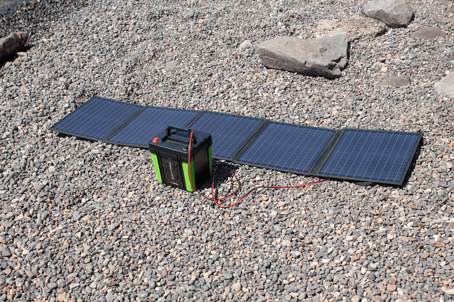 EXP240PRO + 100 Watt Solar Panel Bundle | CPAP Off - Grid Charging System - Solar Power Lifestyle - Little Red General Store