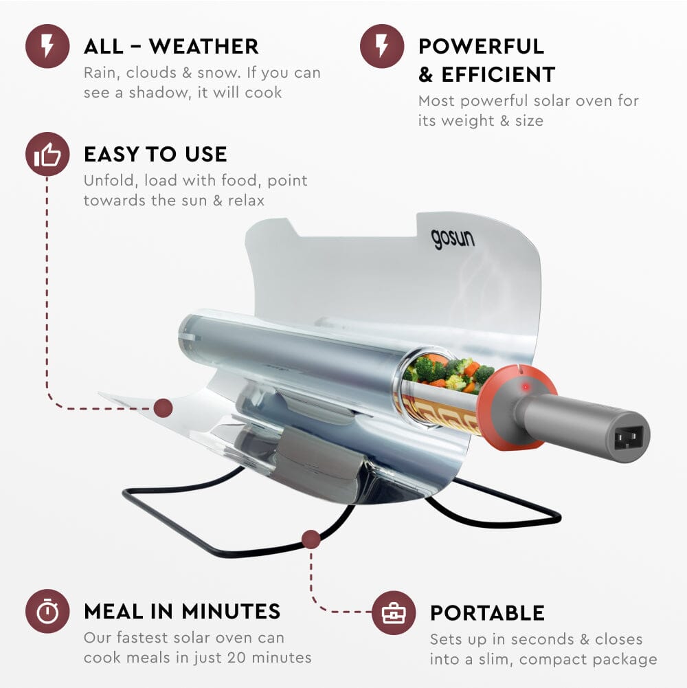 GoSun Sport - E Hybrid Solar Oven - Solar Power Lifestyle - Little Red General Store