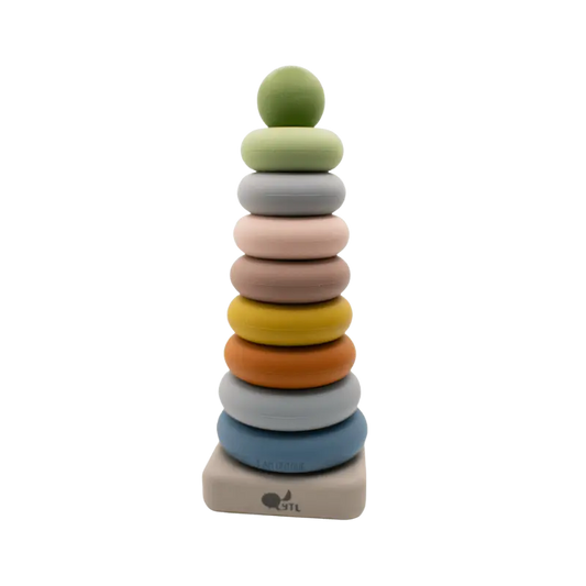 Ring Stacking Toy + Silicone + Sensory Play + Sorting & Montessori | LYTL®️