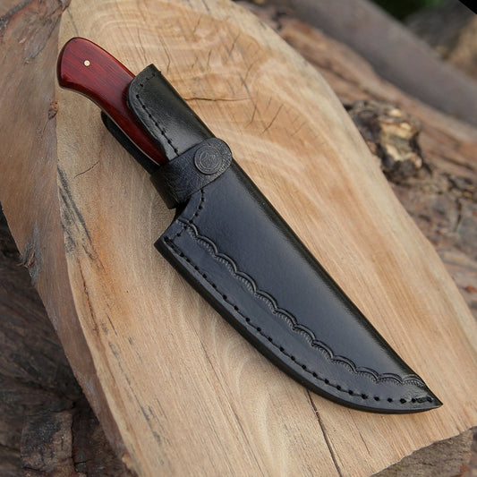 Stellar Chef's Knife with Exotic Red Heart Wood Handle