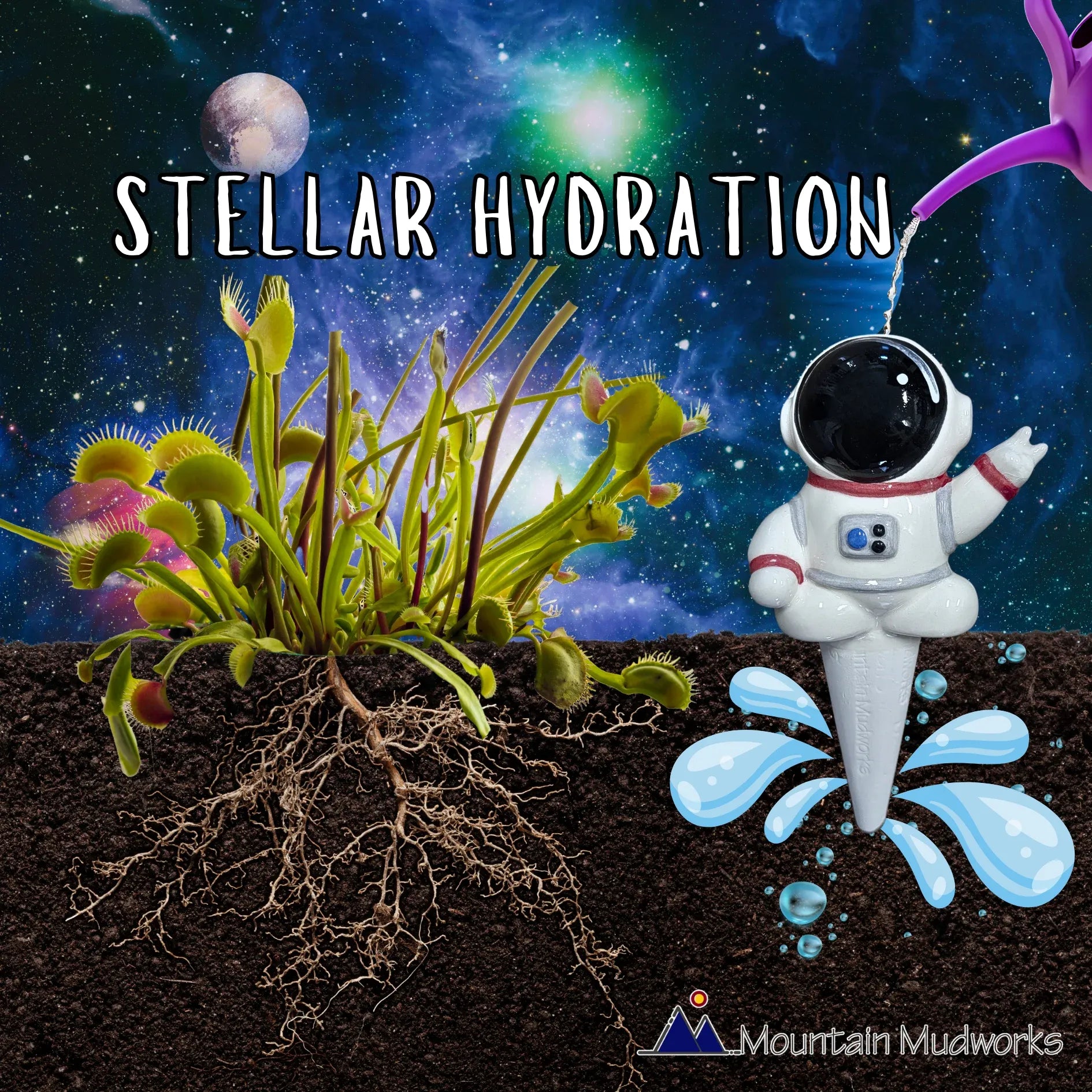 Ceramic Self-Watering Plant Spike - Astronaut Watering Spike