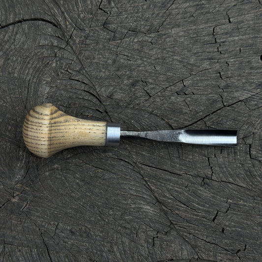 Straight Carving Gouge with Palm Handle, 5 - 12 mm (0.20 - 0.47 inches)