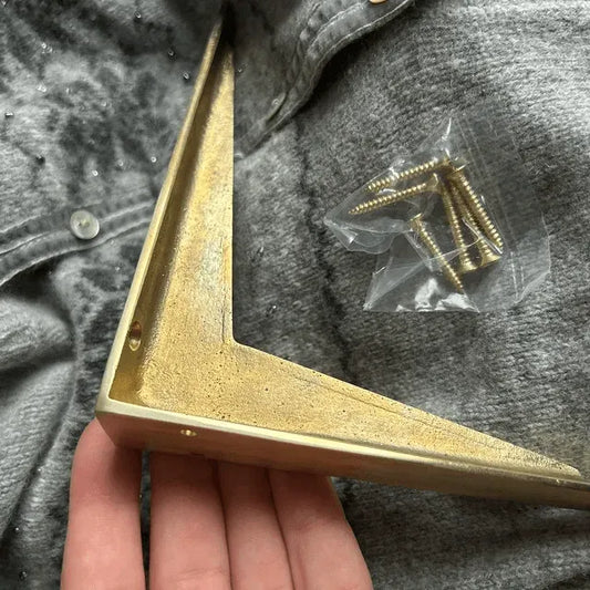 Maison Shelf Bracket - Unlacquered Brass Polished - Stylentdecor - Little Red General Store