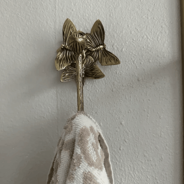 Brass Butterfly Hook - Antique Brass - Stylentdecor - Little Red General Store