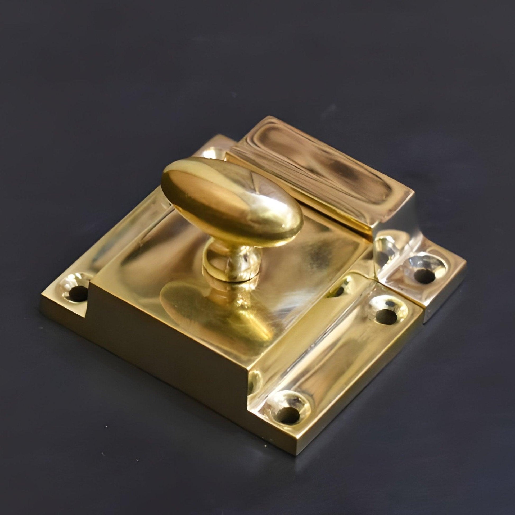 Cabinet Latch - Unlacquered Brass Polished - Stylentdecor - Little Red General Store