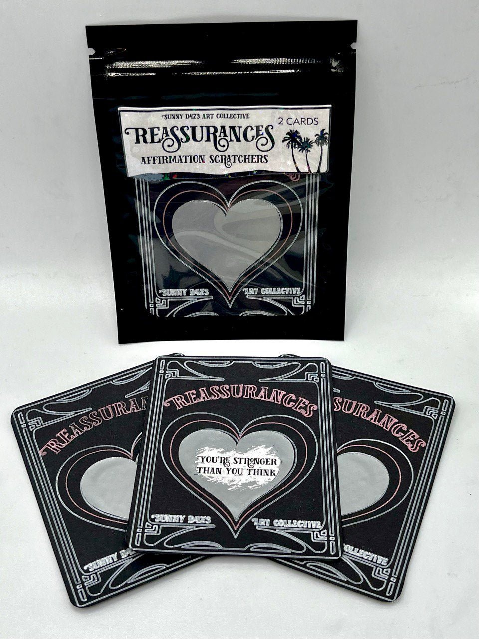 scratchers - reassurances scratch off - 2 card pack - sunny d4z3 art collective - Little Red General Store