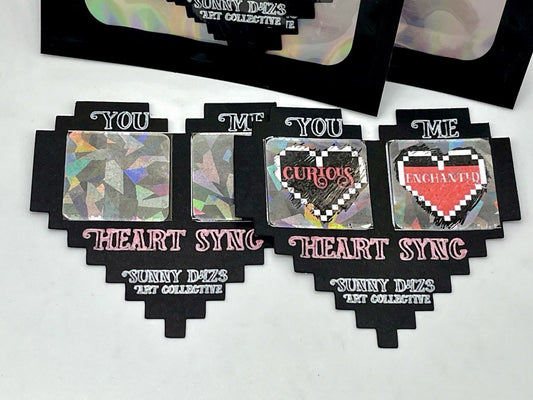 scratchers - heart sync attraction scratch off - 2 card pack - sunny d4z3 art collective - Little Red General Store