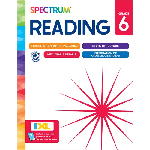 Spectrum Reading Workbook, Grade 6