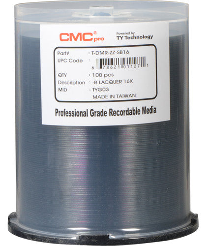 CMC Pro Taiyo Yuden 16X DVD-R 4.7GB Silver Thermal Lacquer [Discontinued]