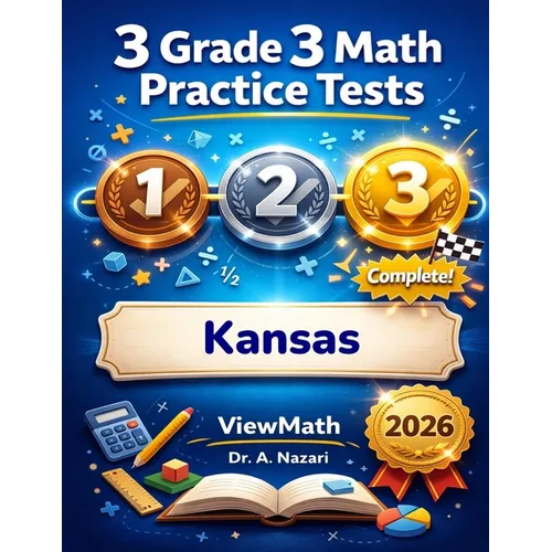 3 Kansas KAP Grade 3 Math Practice Tests: Full-Length Test Prep with Detailed Answer Explanations