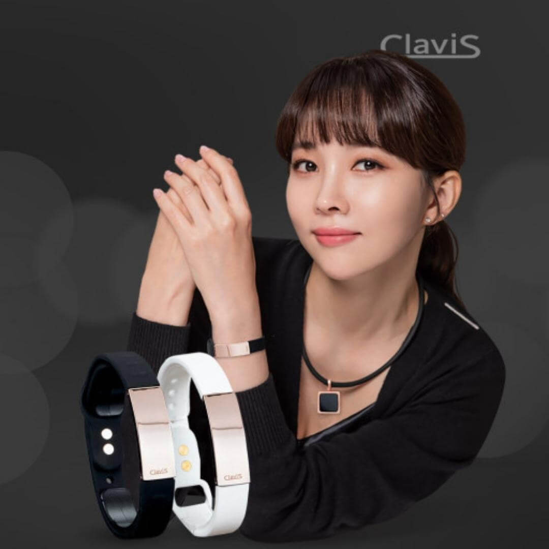 Tera High Power Gauss Magnetic Therapy Bracelet - Black Band Rose Gold