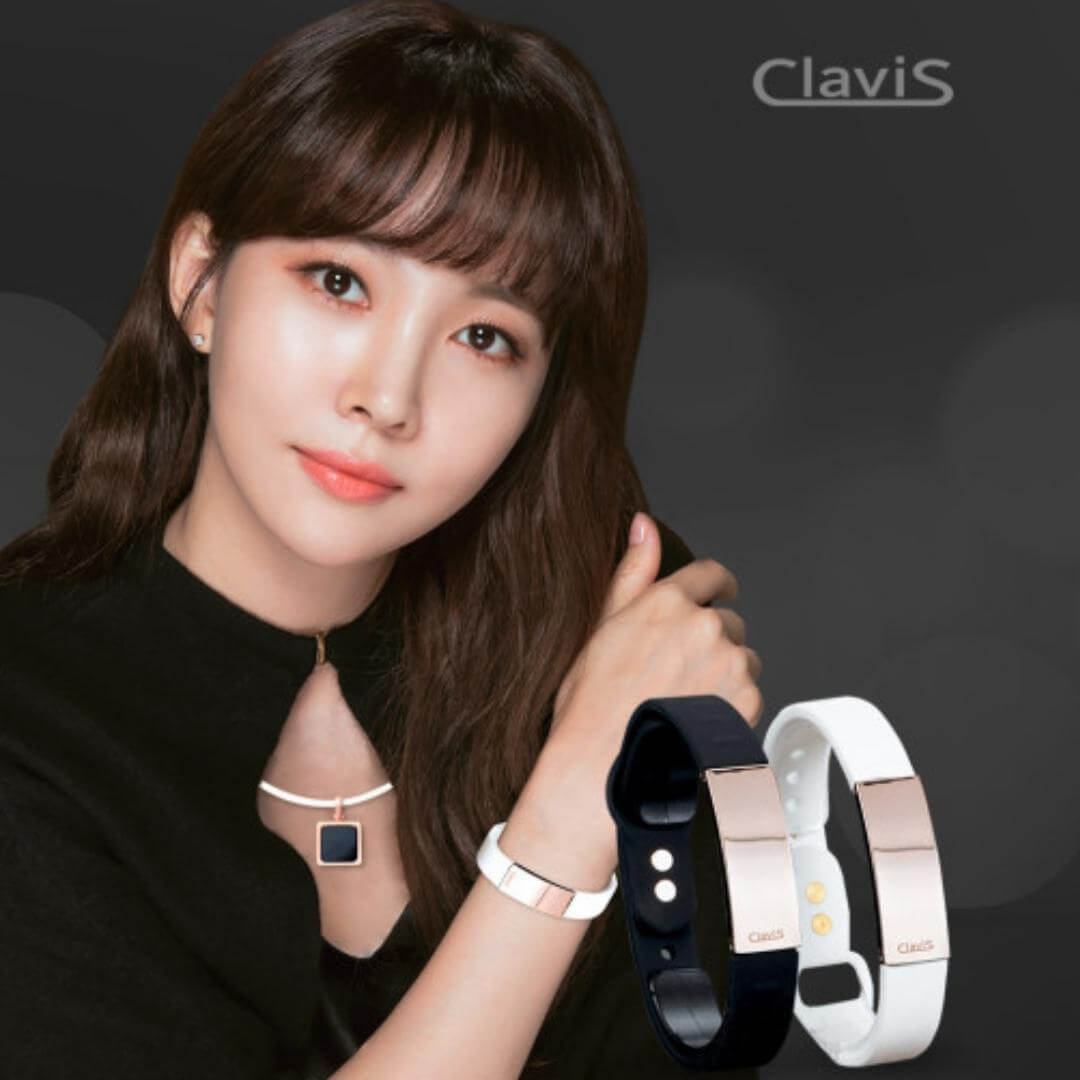 Tera High Power Gauss Magnetic Therapy Bracelet - Black Band Rose Gold