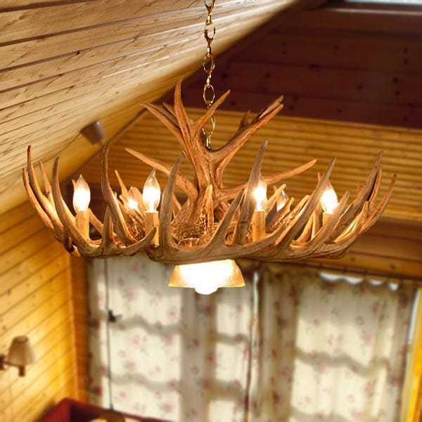 12 Antler Whitetail Cascade Chandelier - The Cabin Place - Little Red General Store