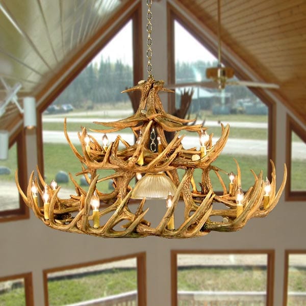 30 Antler Whitetail Chandelier - The Cabin Place - Little Red General Store