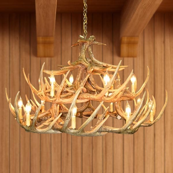 24 Antler Whitetail Chandelier - The Cabin Place - Little Red General Store