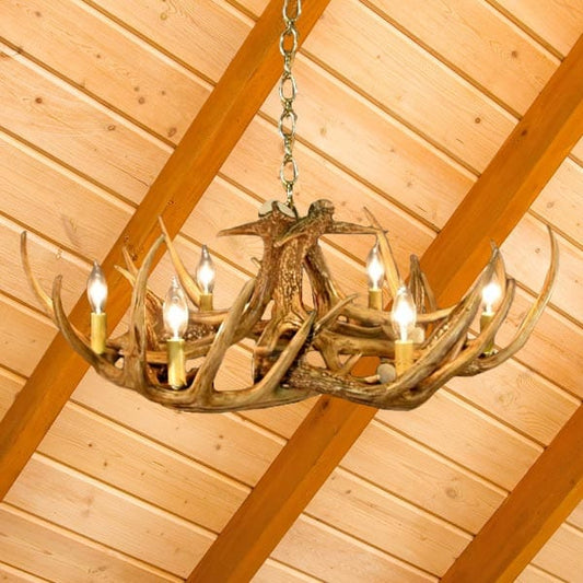 9 Antler Whitetail Chandelier - The Cabin Place - Little Red General Store