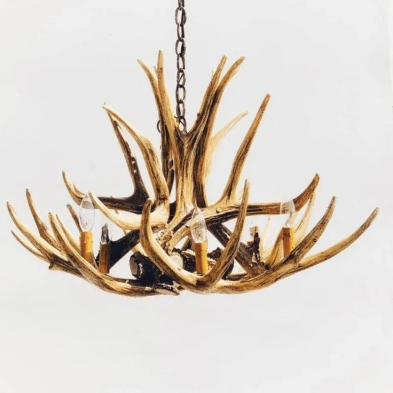 Mule Deer 8 Antler Chandelier - The Cabin Place - Little Red General Store