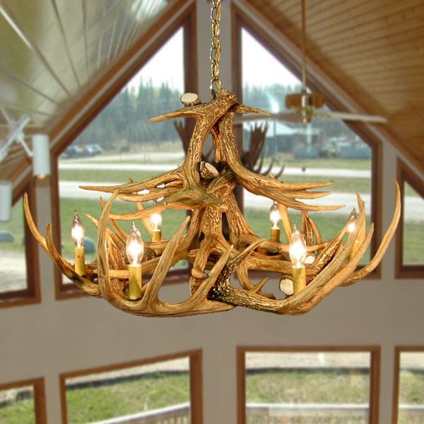 12 Antler Whitetail Chandelier - The Cabin Place - Little Red General Store