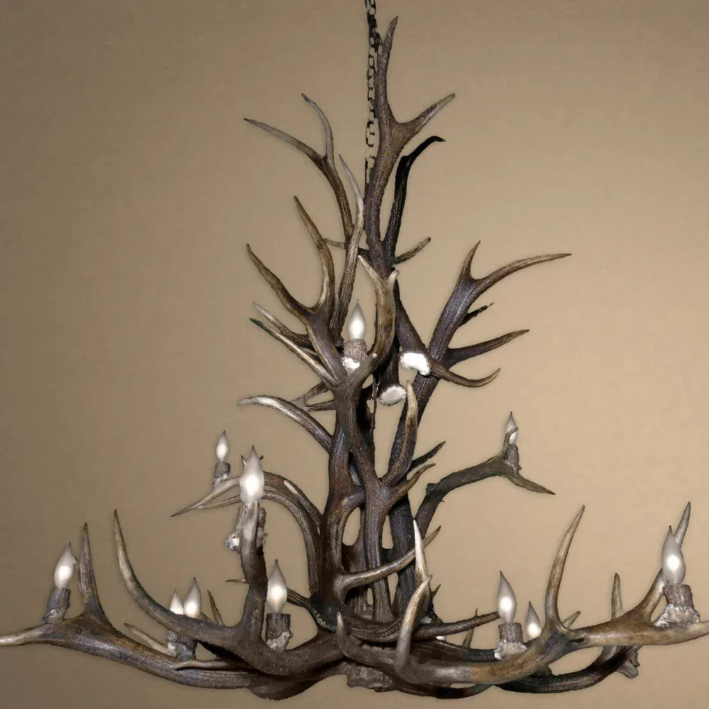 Authentic Elk Antler Cascade Chandelier - Medium - The Cabin Place - Little Red General Store