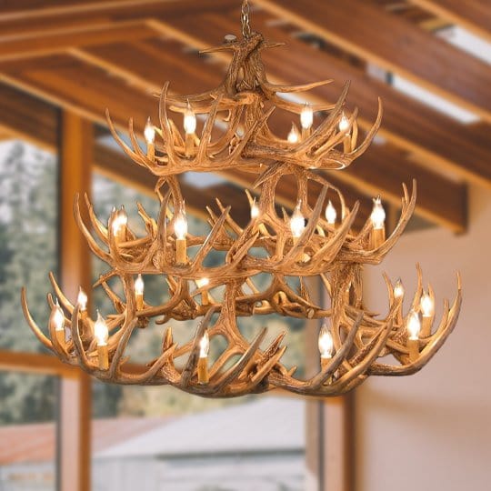 42 Antler Whitetail Chandelier - The Cabin Place - Little Red General Store
