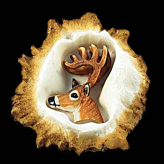 Whitetail Deer Antler Burr Cabinet Knob - The Cabin Place - Little Red General Store
