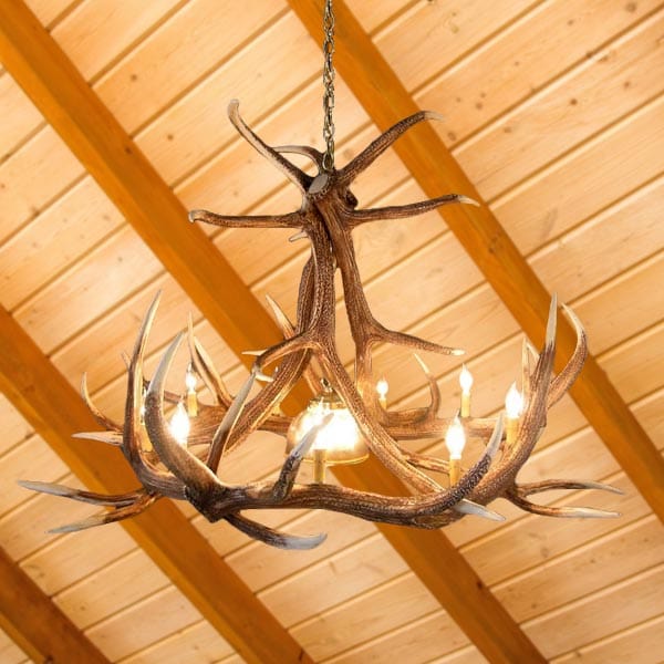 6 Antler Elk Chandelier - The Cabin Place - Little Red General Store