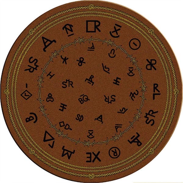 Western Brands Dark 8' Round Rug - The Cabin Place - Little Red General Store