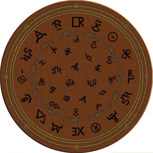 Western Brands Dark 8' Round Rug - The Cabin Place - Little Red General Store