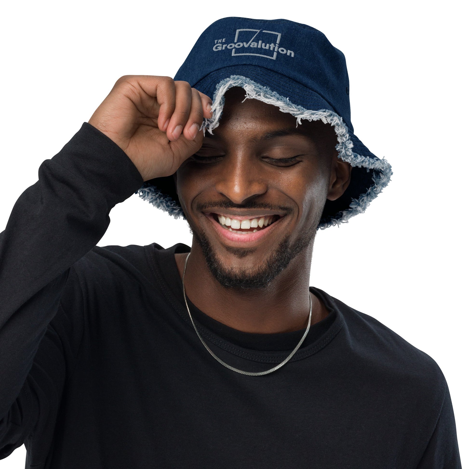 Distressed Denim Groovalution Hat - The Groovalution - Little Red General Store