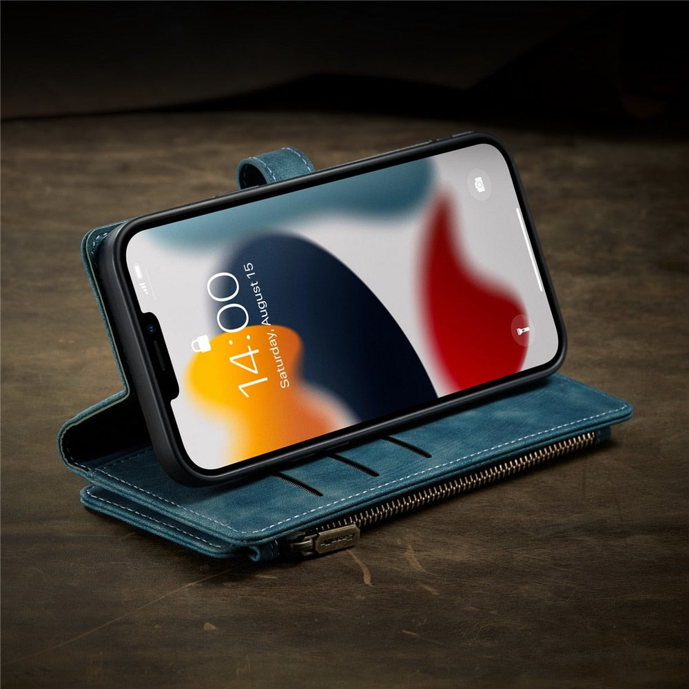Premium Vegan Leather Wallet Case for iPhone - The Groovalution - Little Red General Store