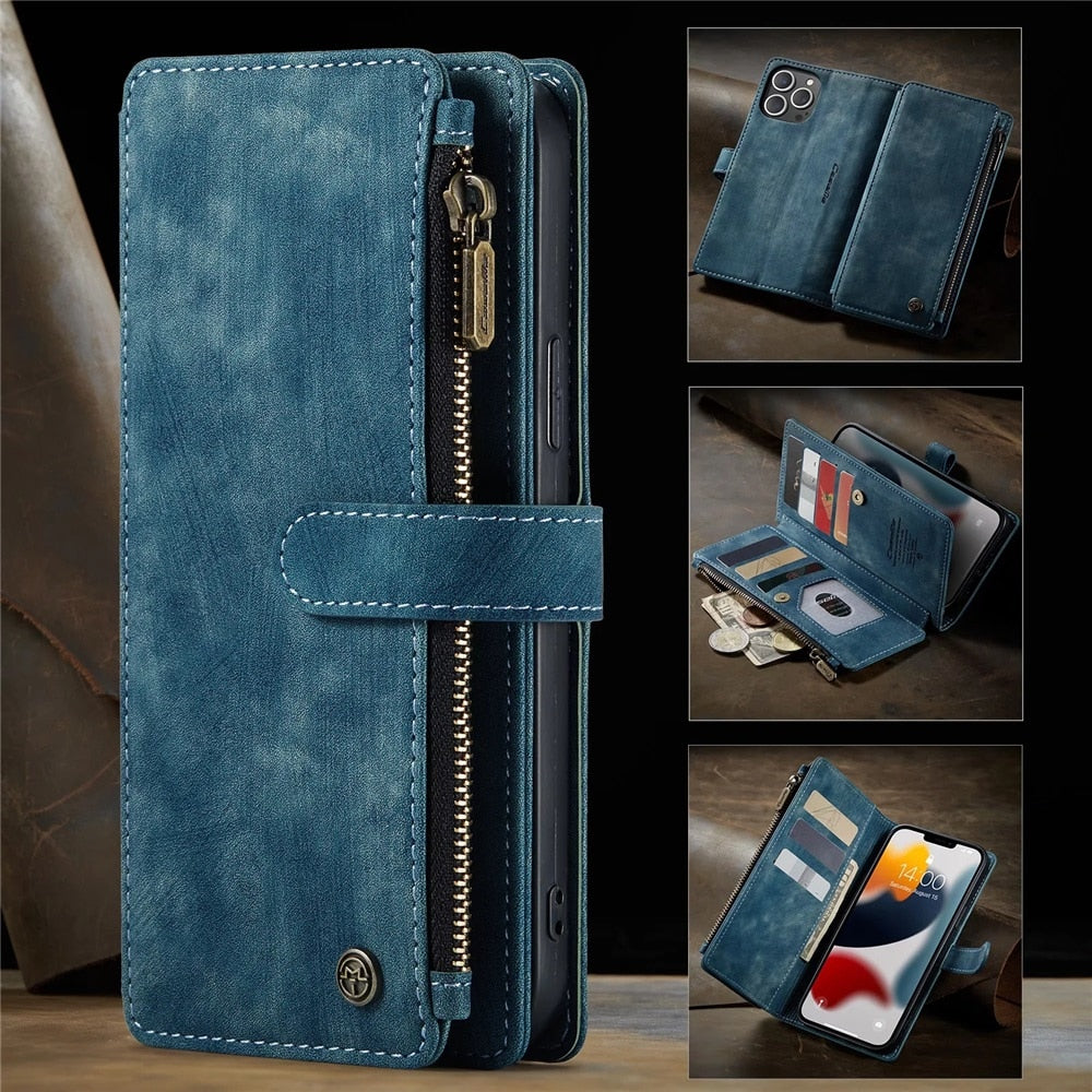 Premium Vegan Leather Wallet Case for iPhone - The Groovalution - Little Red General Store