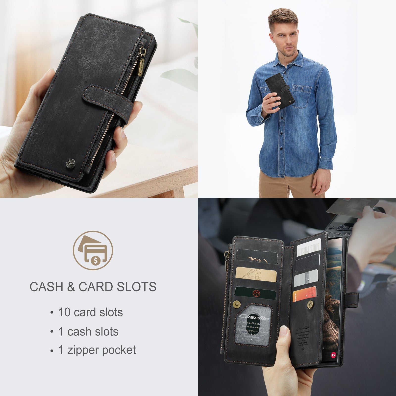Premium Vegan Leather Wallet Case for iPhone - The Groovalution - Little Red General Store