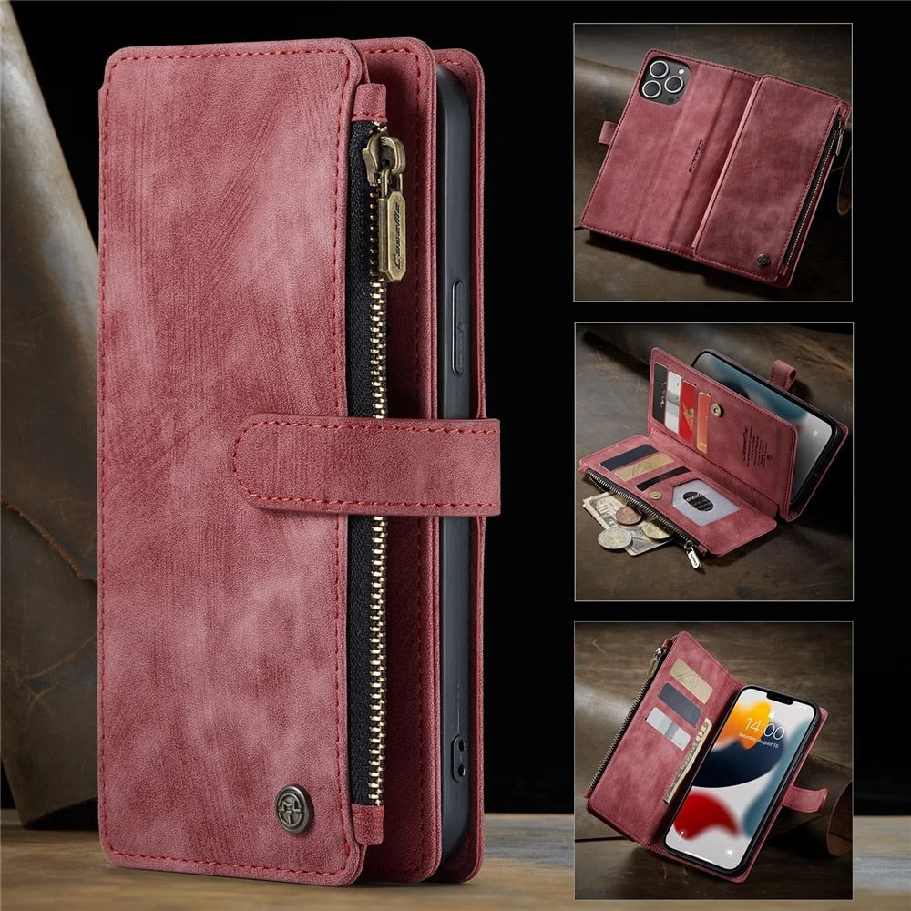 Premium Vegan Leather Wallet Case for iPhone - The Groovalution - Little Red General Store