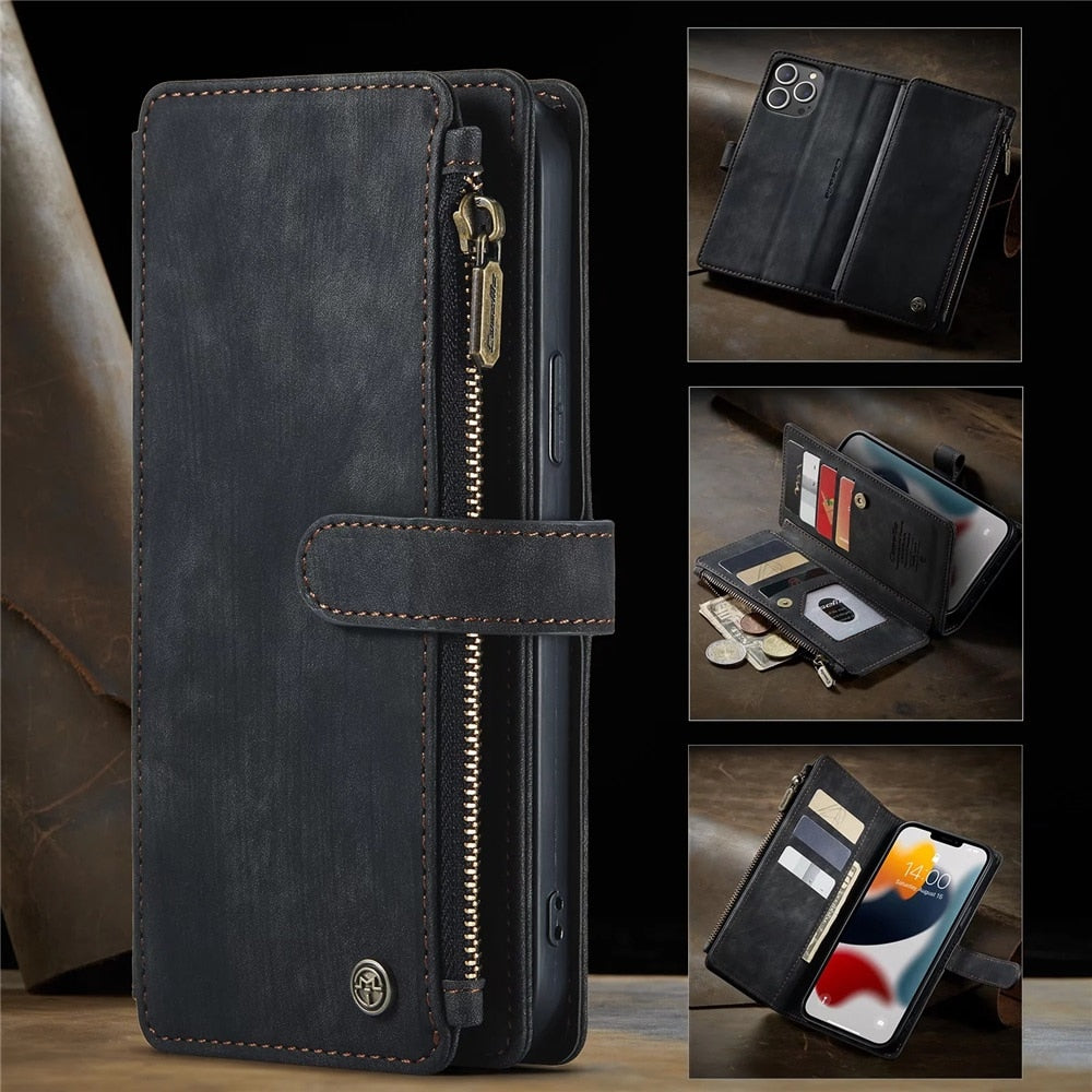 Premium Vegan Leather Wallet Case for iPhone - The Groovalution - Little Red General Store