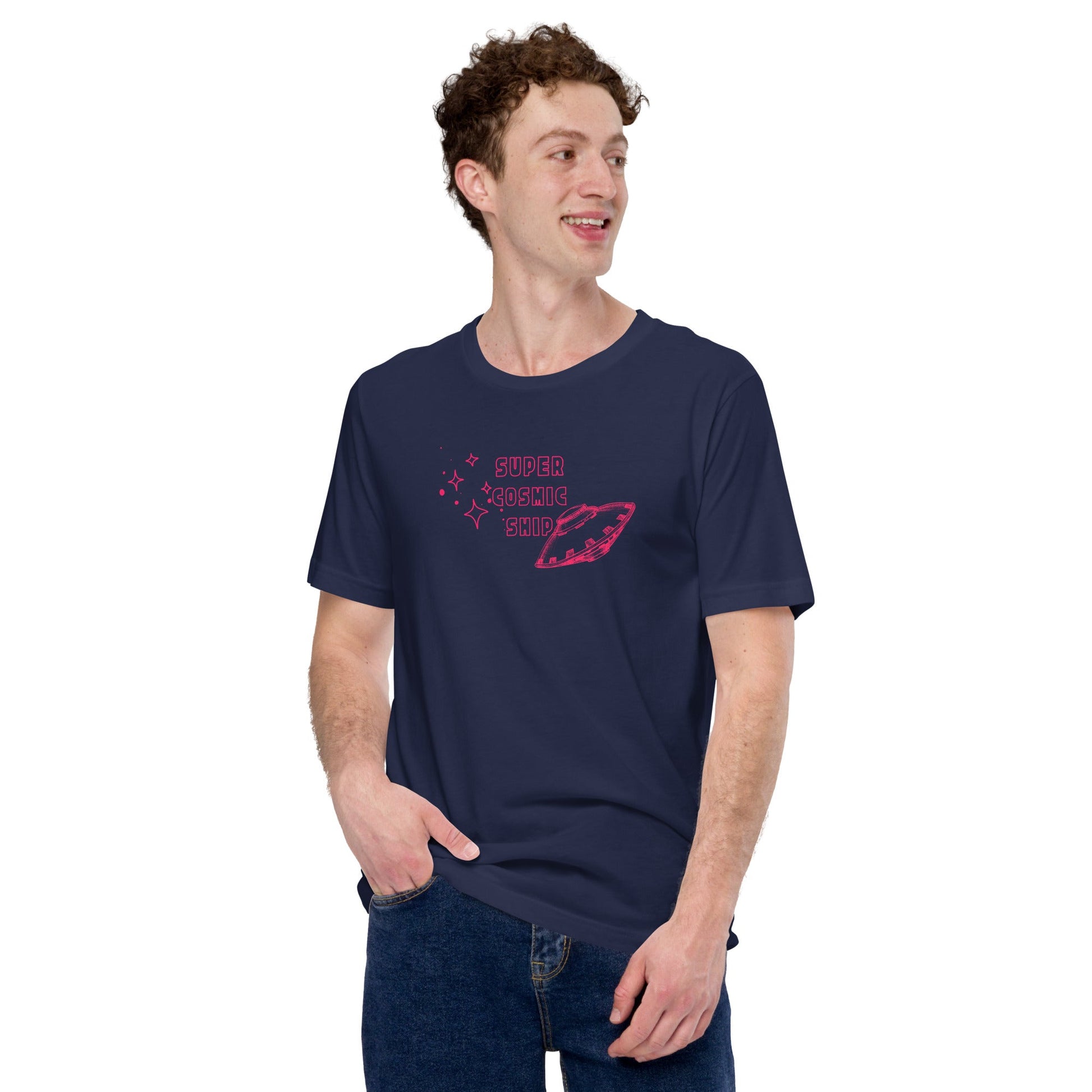 Supernova UFO Super Cosmic Ship Unisex T-Shirt 🌟🛸 - The Groovalution - Little Red General Store