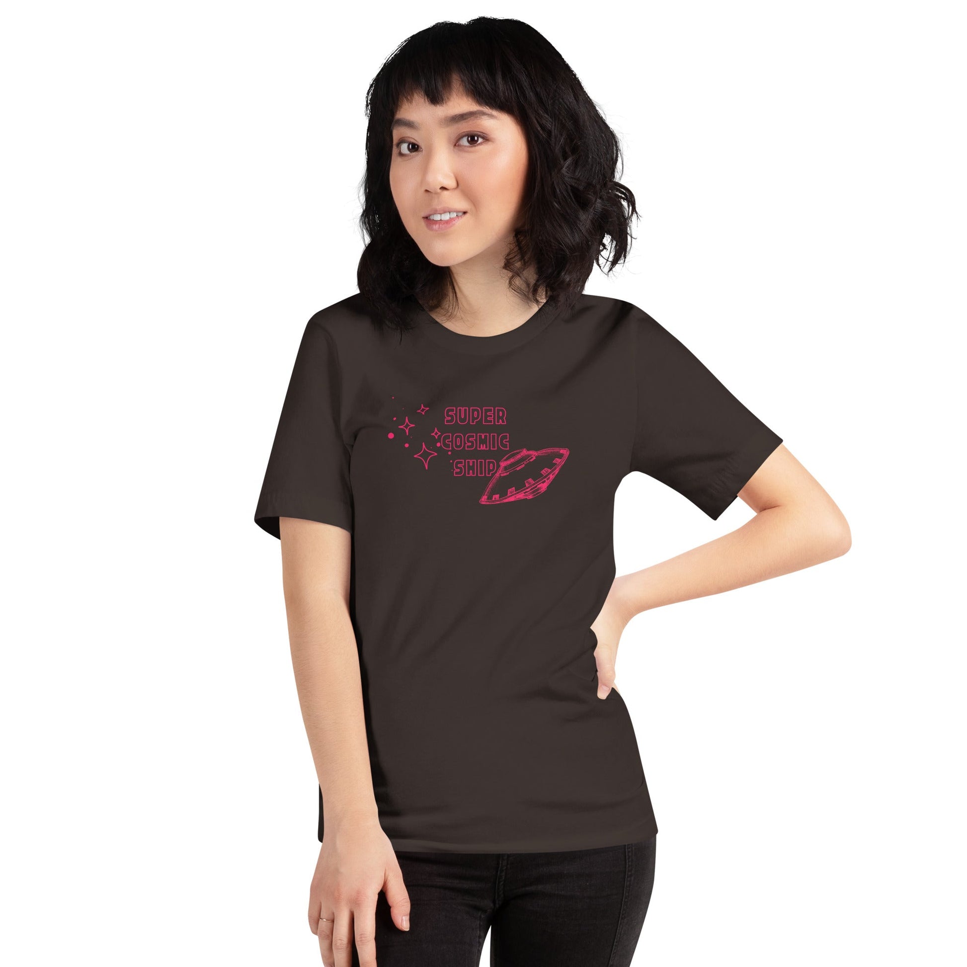 Supernova UFO Super Cosmic Ship Unisex T-Shirt 🌟🛸 - The Groovalution - Little Red General Store